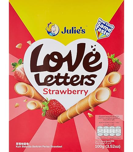 Julie'S Love Letter Chocolate Wafer 100G : Amazon.ae: Grocery